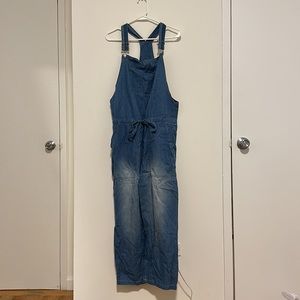 NWT Faux Denim Overalls • MEDIUM